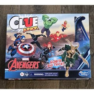 Clue Junior Marvel Avengers Loki's Big Trick Hasbro Gaming Ages 5+ 2021 New Seal